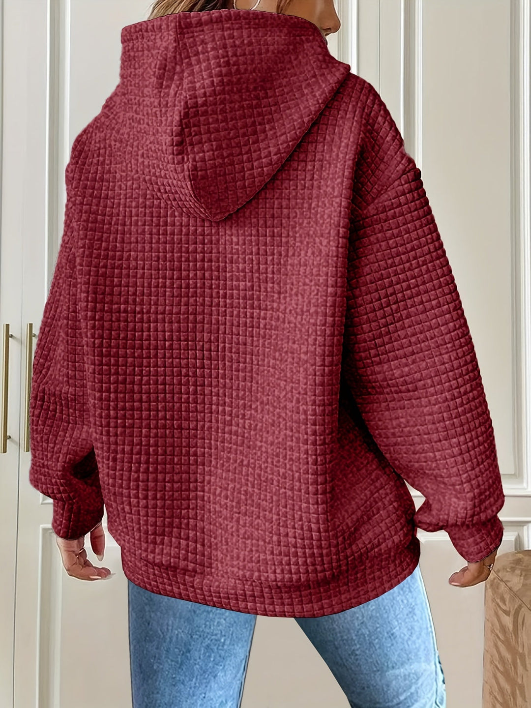 Sweat à capuche pour femme | Texture gaufrée & confort doux