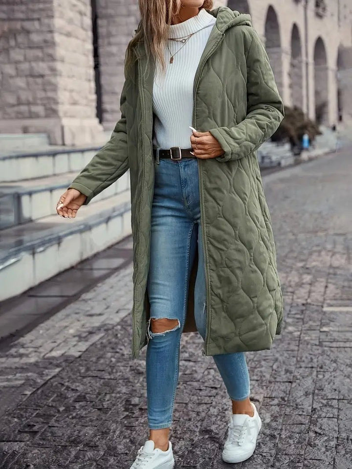 Veste d'hiver Femme | Rembourrée & Chaude avec Capuche