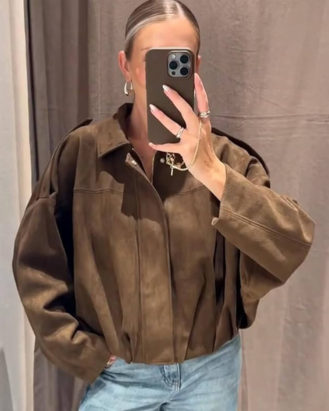 Veste bomber Femme | Oversized & Fermeture éclair
