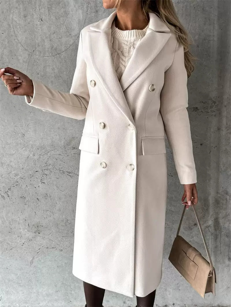 Manteau Femme | Coupe Cintrée & Double Boutonnage