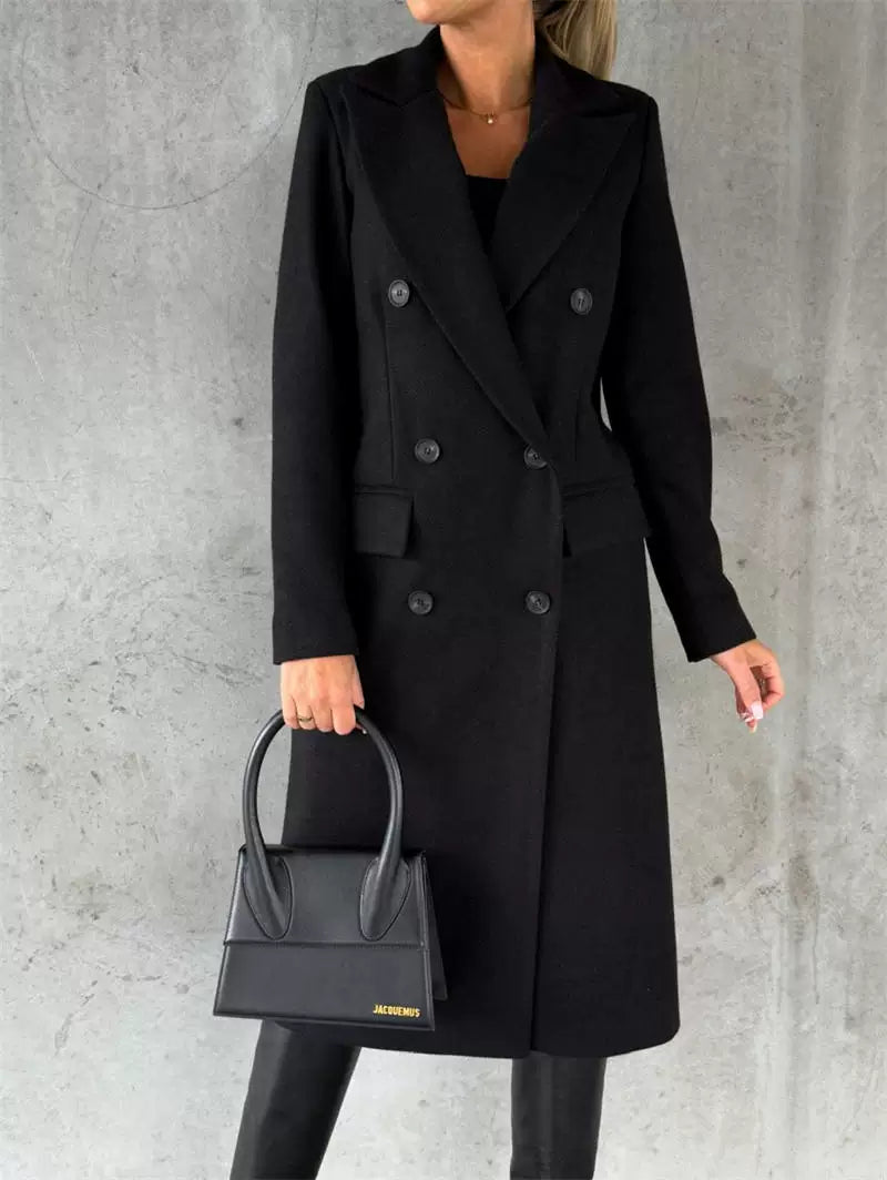 Manteau Femme | Coupe Cintrée & Double Boutonnage