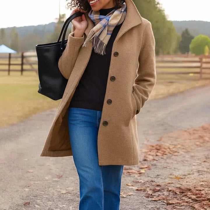 Manteau Femme | Coupe Classique & Fermeture à Boutons