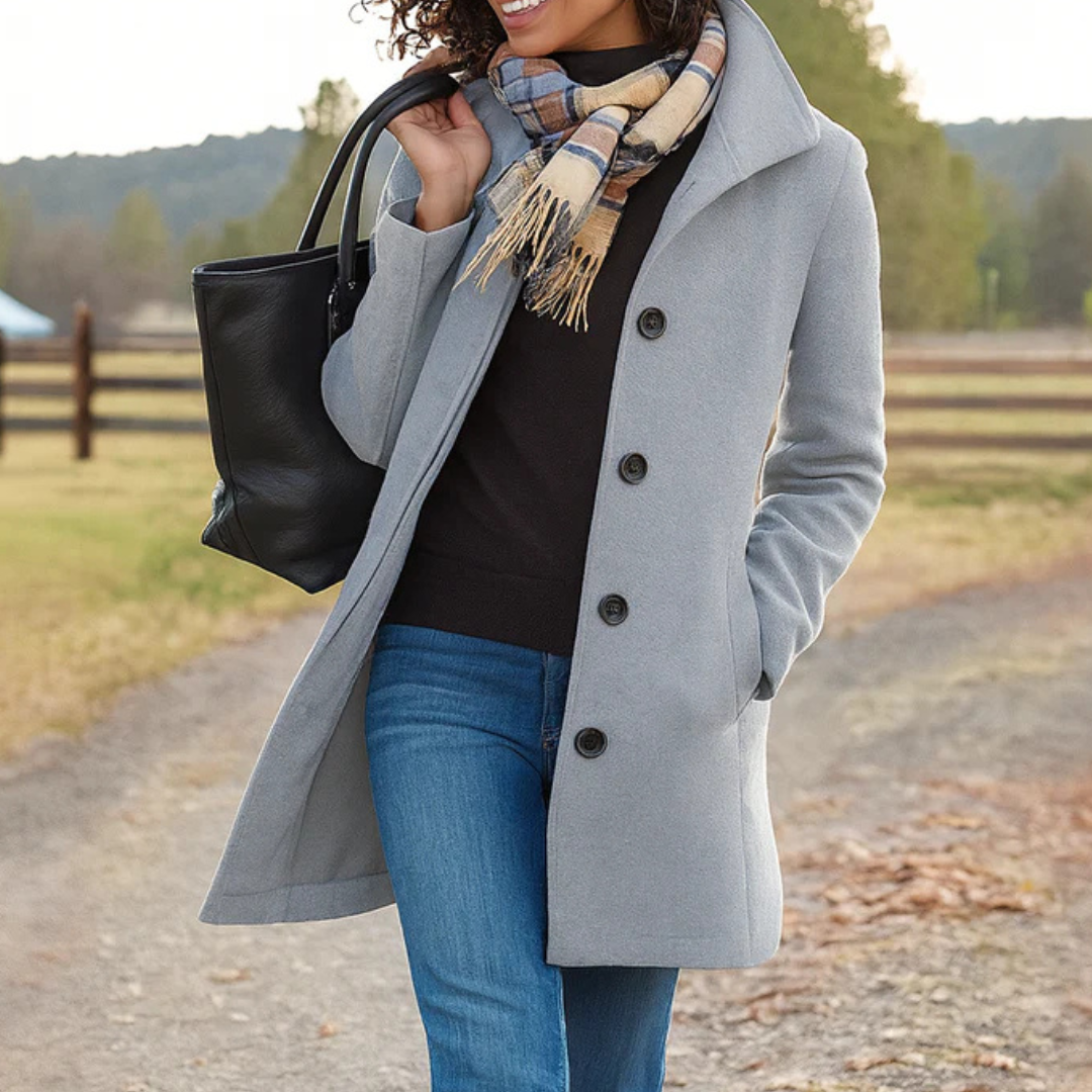 Manteau Femme | Coupe Classique & Fermeture Boutonnée