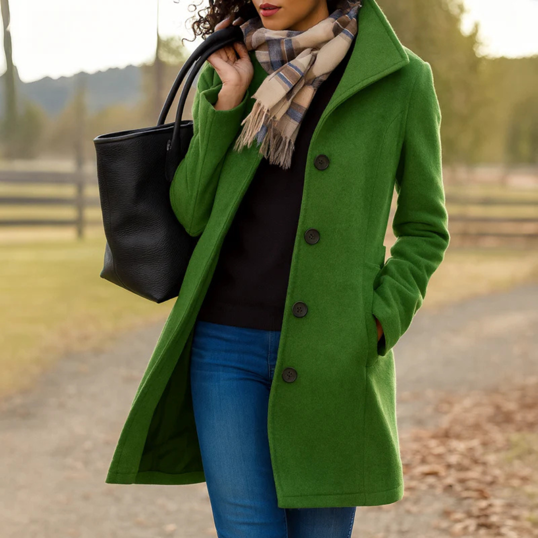 Manteau Femme | Coupe Classique & Fermeture Boutonnée