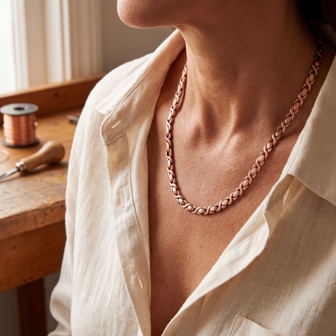 Collier en cuivre Cèdre