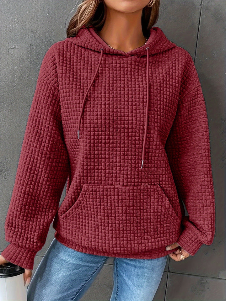 Sweat à capuche pour femme | Texture gaufrée & confort doux