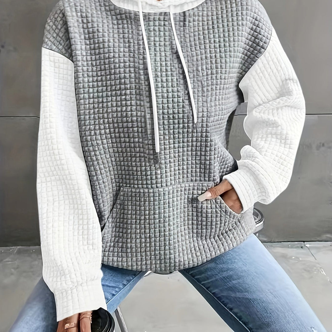 Sweat à capuche pour femme | Look bicolore & coupe ample
