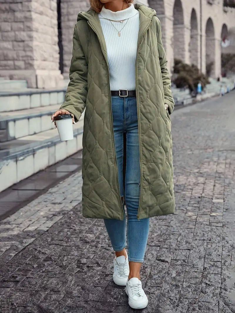 Veste d'hiver Femme | Rembourrée & Chaude avec Capuche