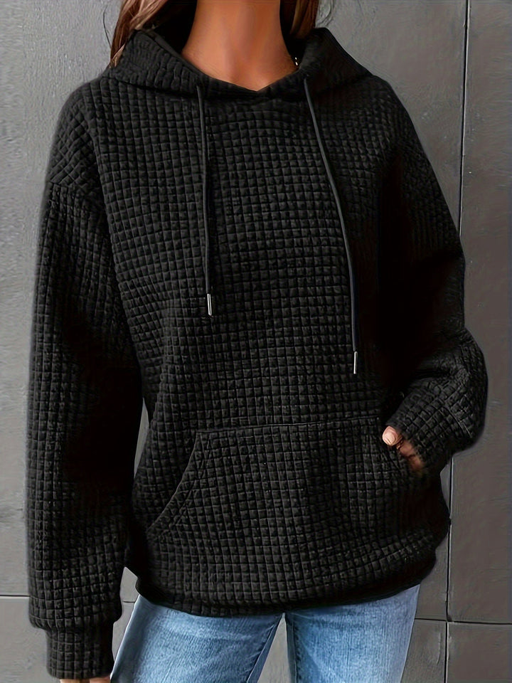 Sweat à capuche pour femme | Texture gaufrée & confort doux