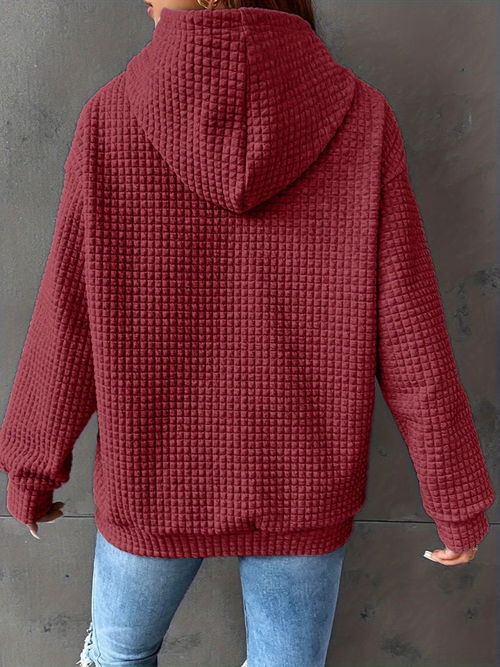 Sweat à capuche pour femme | Texture gaufrée & confort doux