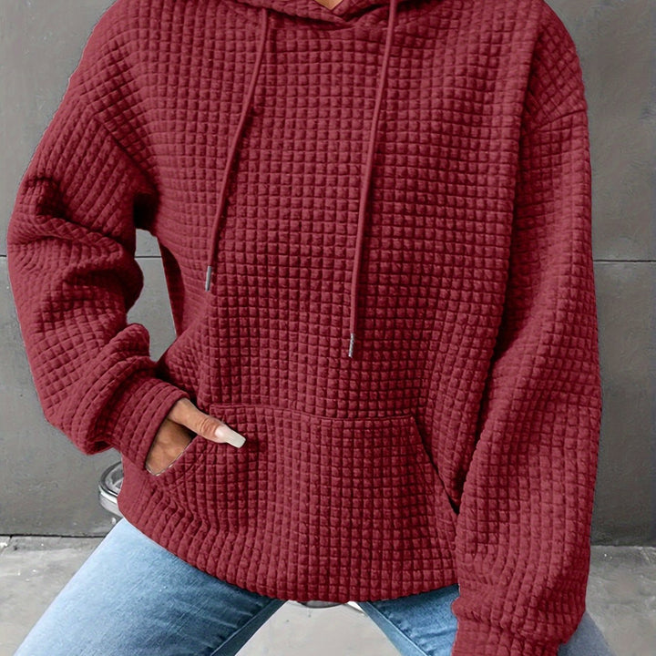 Sweat à capuche pour femme | Texture gaufrée & confort doux