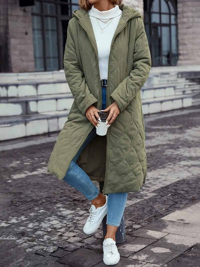 Veste d'hiver Femme | Rembourrée & Chaude avec Capuche