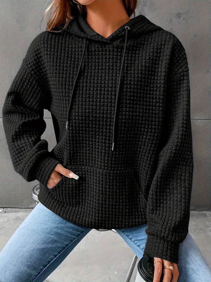 Sweat à capuche pour femme | Texture gaufrée & confort doux