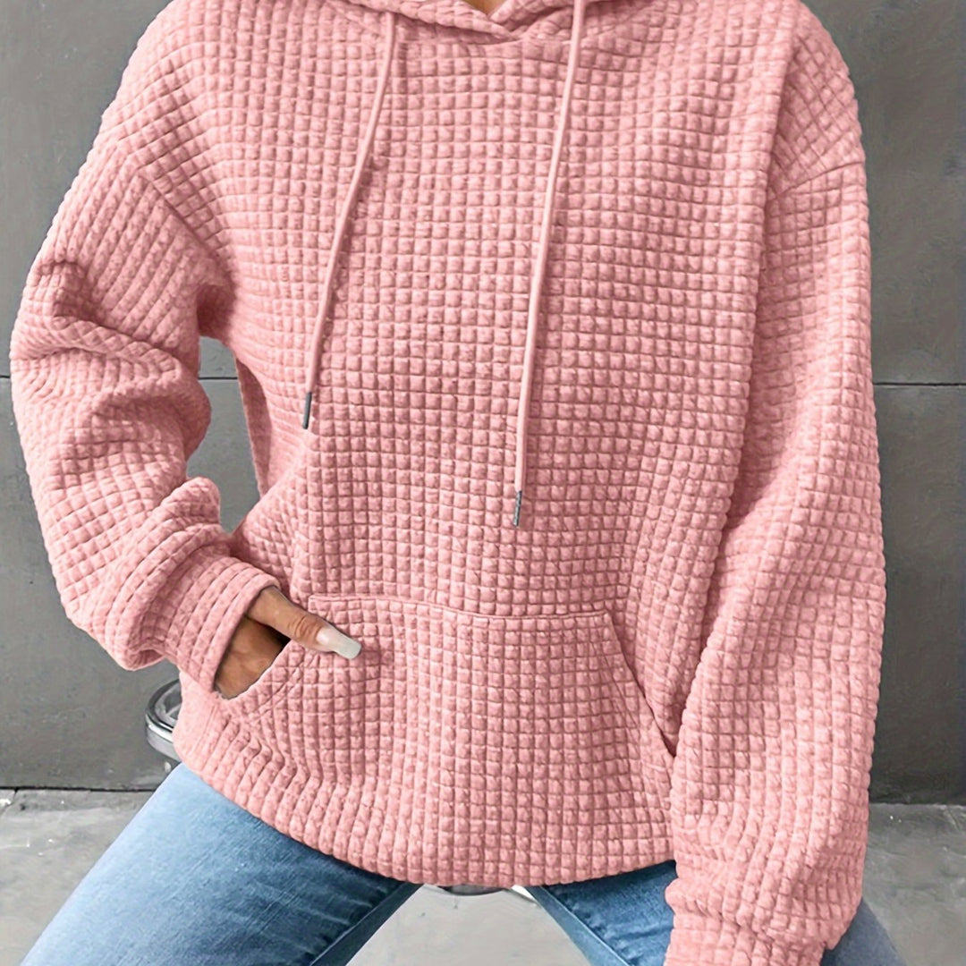 Sweat à capuche pour femme | Texture gaufrée & confort doux