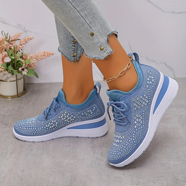 Karine | Baskets confort avec détails strass