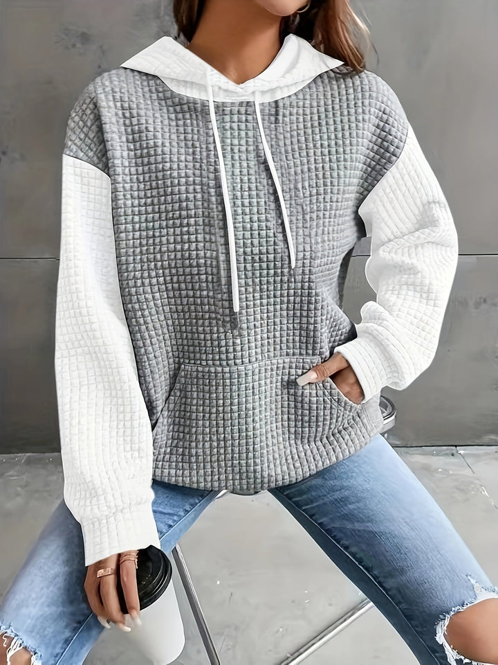 Sweat à capuche pour femme | Look bicolore & coupe ample