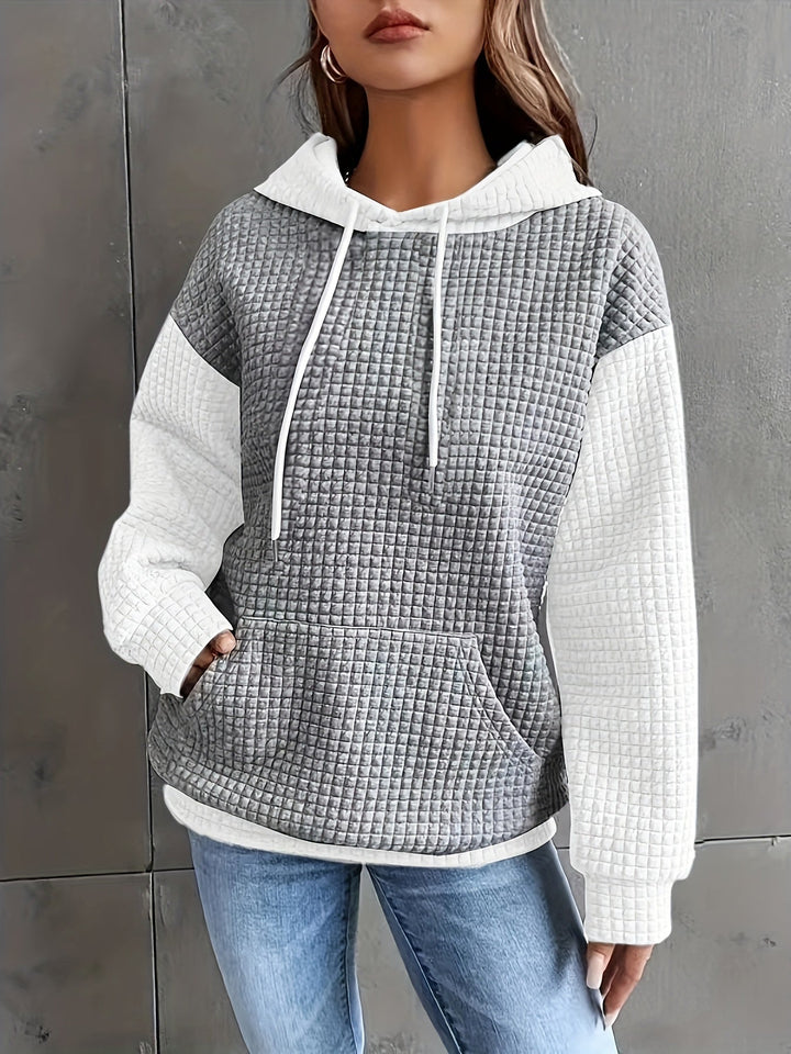 Sweat à capuche pour femme | Look bicolore & coupe ample