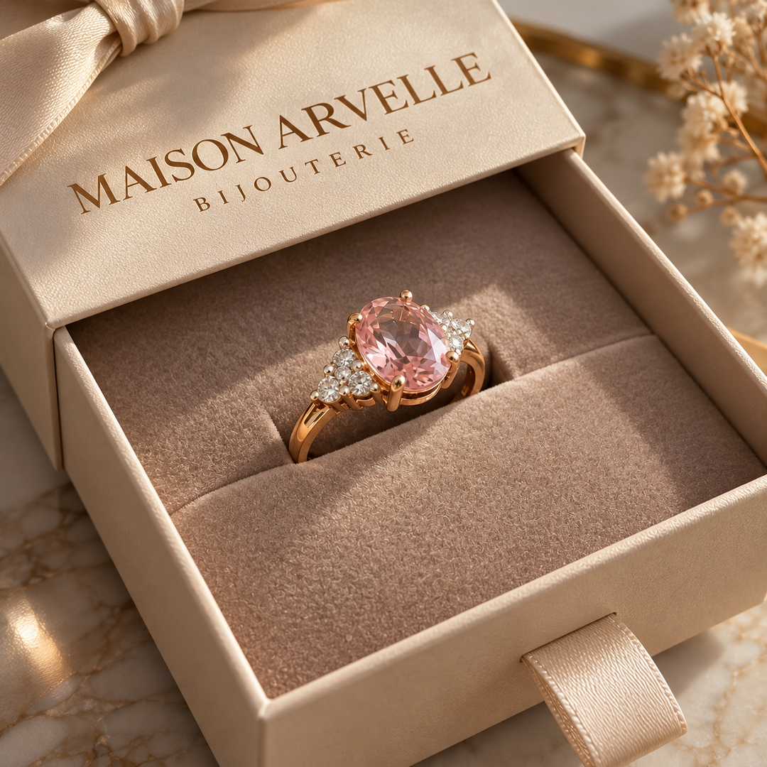 Bague Lustre bloom | Or rose