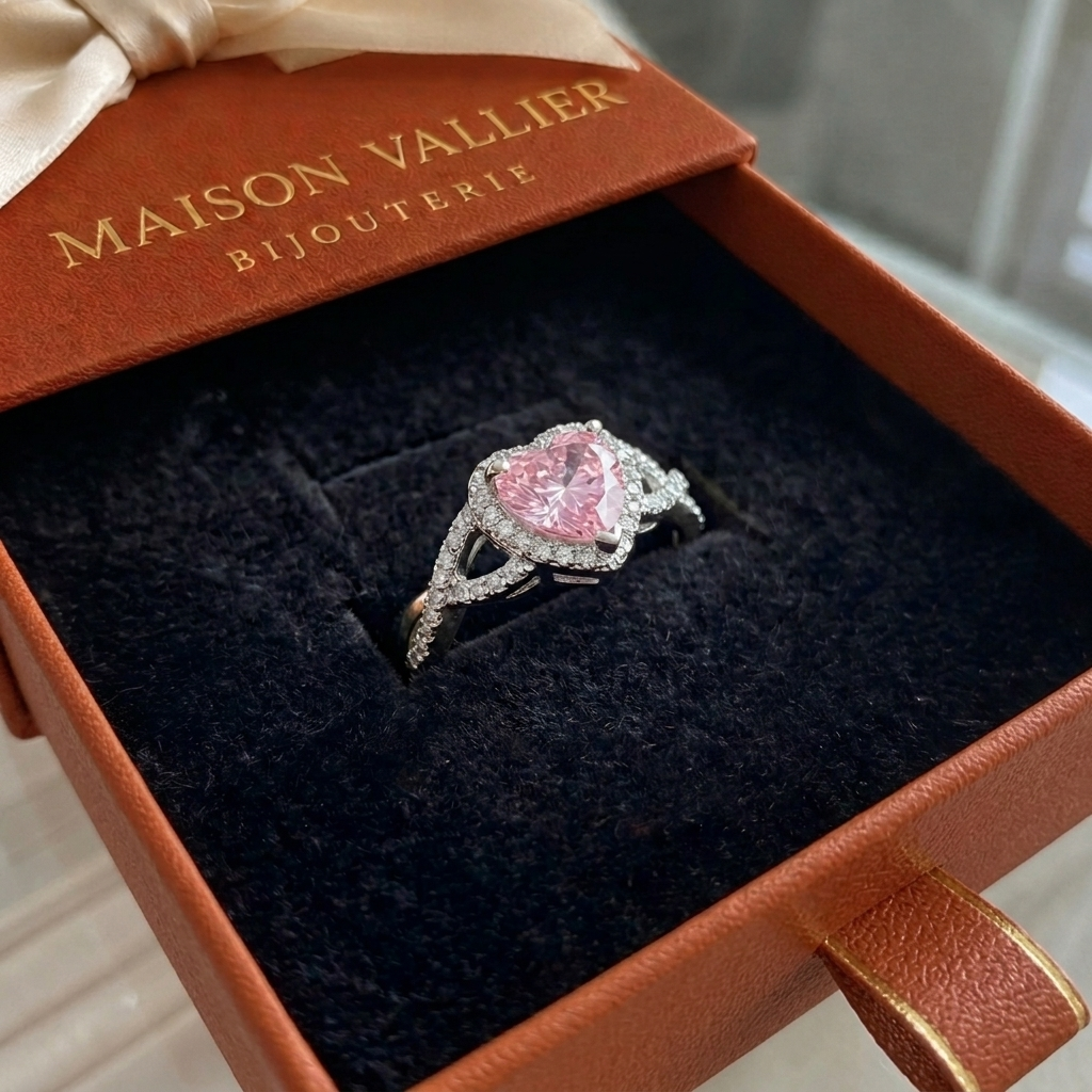 Bague auréole amour torsade | Or blanc