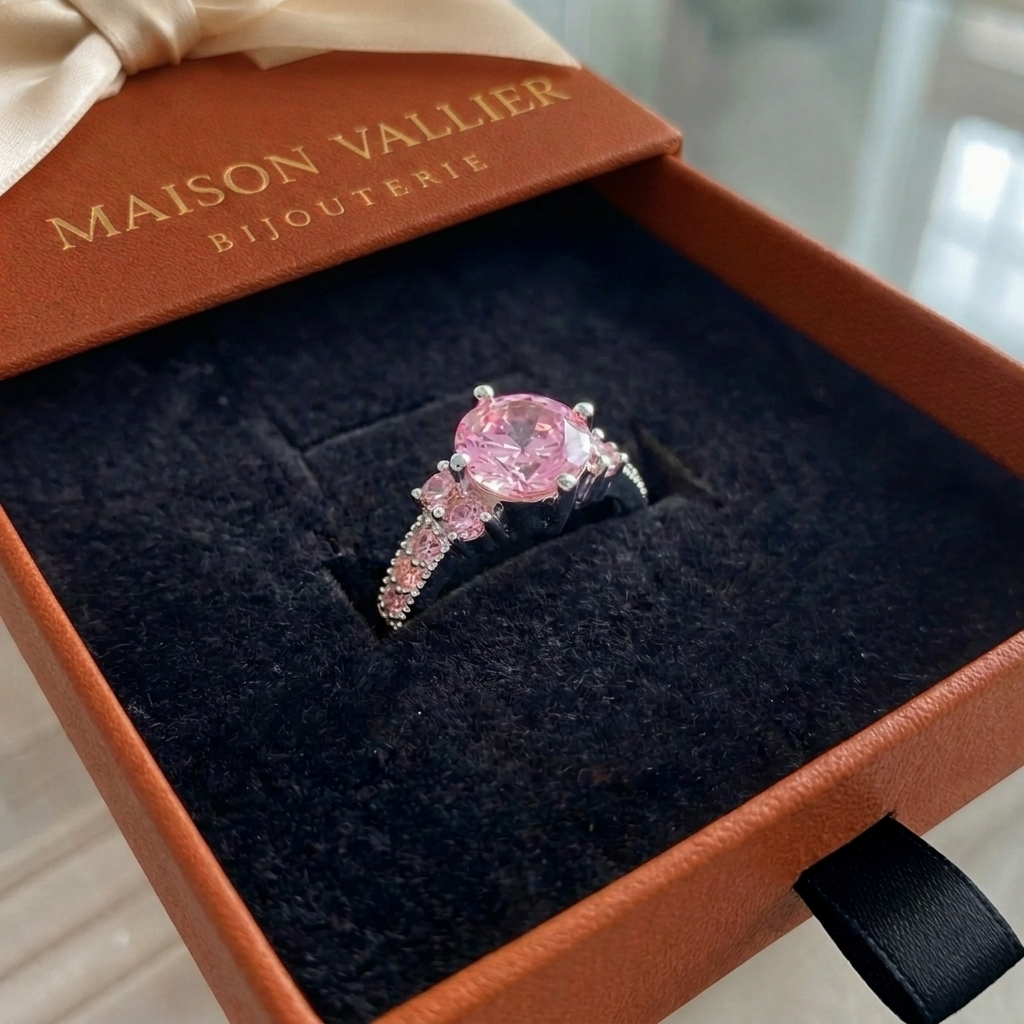Bague Célia Rosette | Or blanc