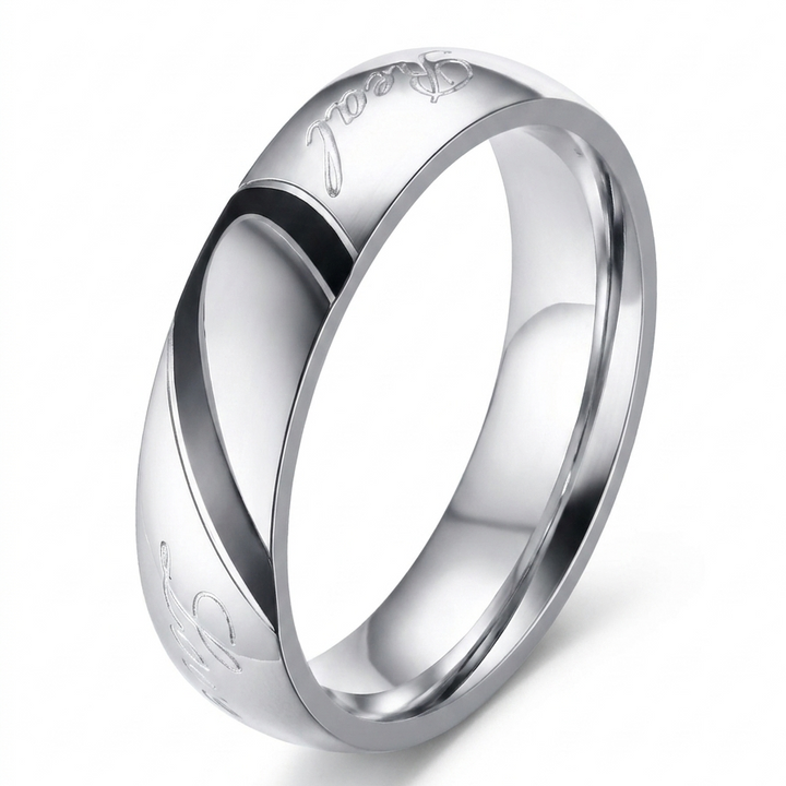Bague couple éternel | Or blanc