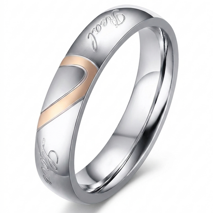 Bague couple éternel | Or blanc