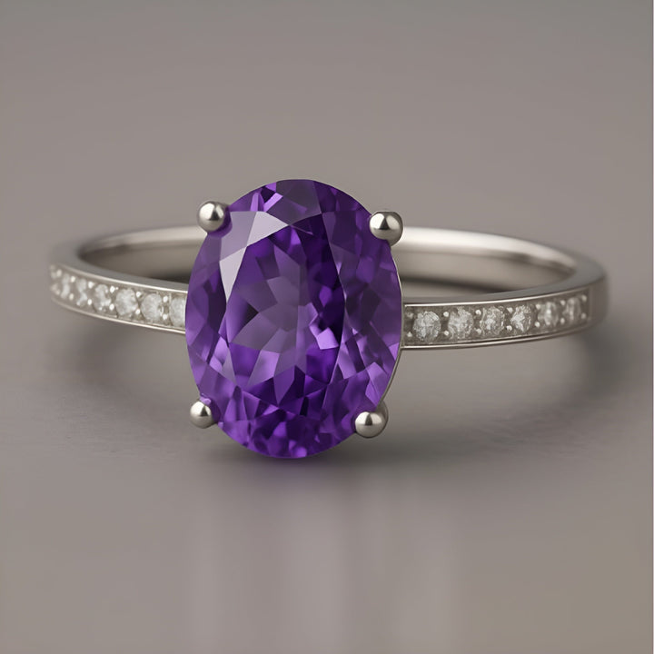 Bague Eva améthyste | Or