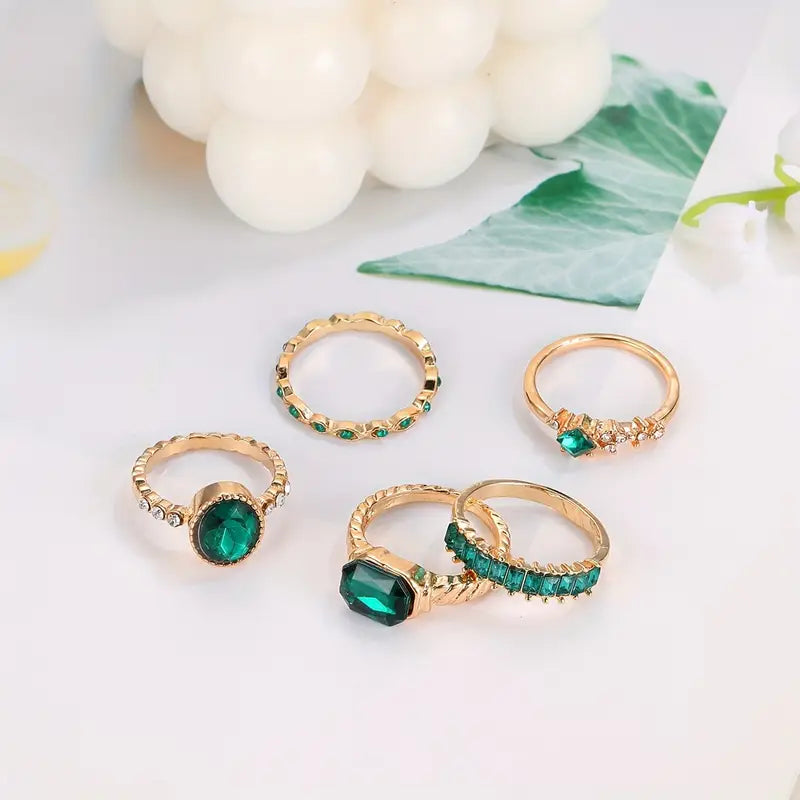 Bague exquise en émeraude Zarina | Or