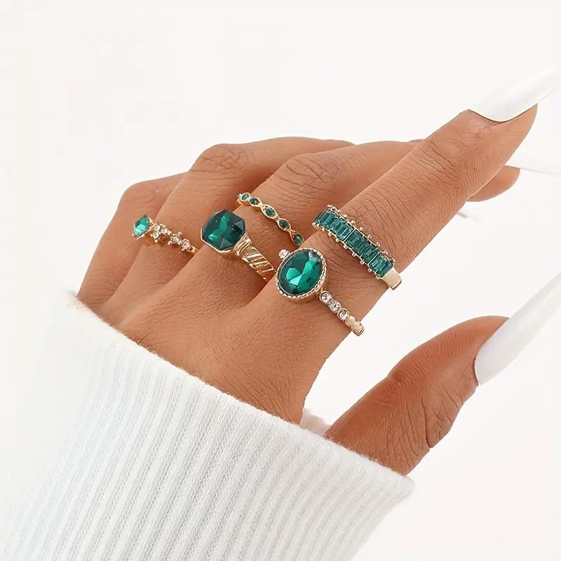 Bague exquise en émeraude Zarina | Or