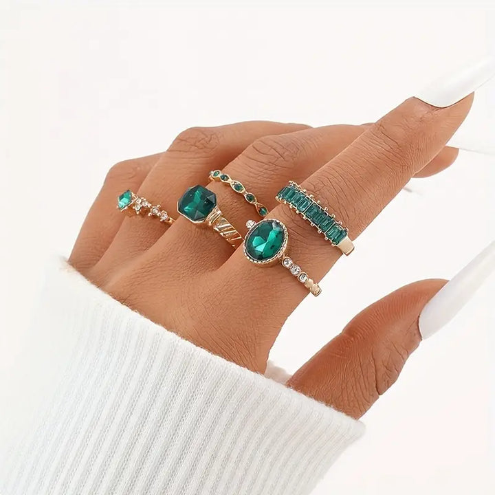 Bague exquise en émeraude Zarina | Or