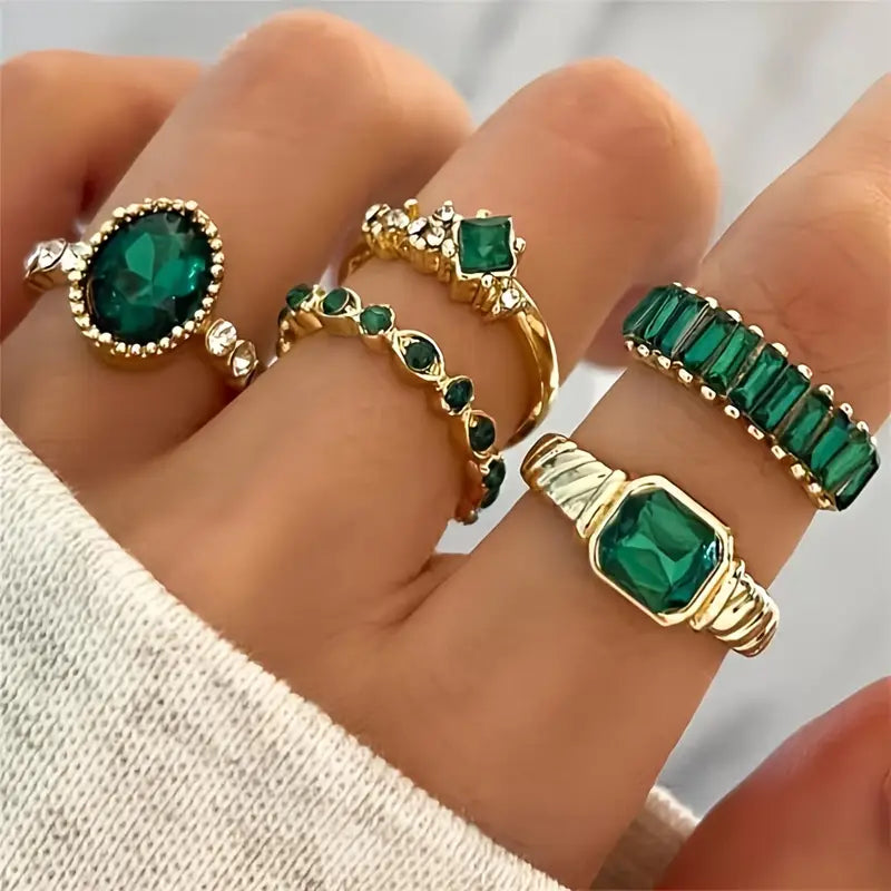 Bague exquise en émeraude Zarina | Or