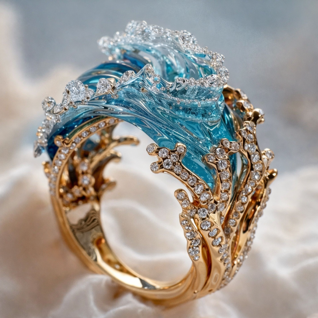 Bague serment de l'océan | Or