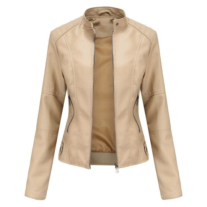Veste de motard femme | Coupe cintrée & col montant