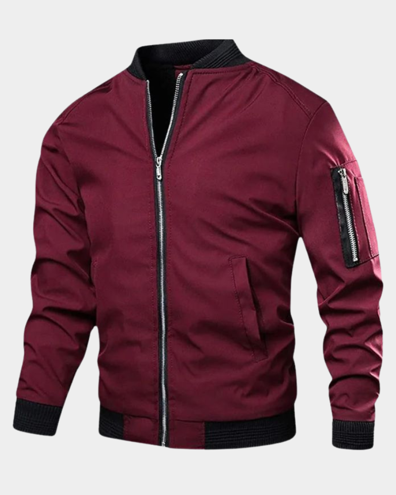 Veste Bomber Homme | Style Sportif & Pratique Poche sur la Manche