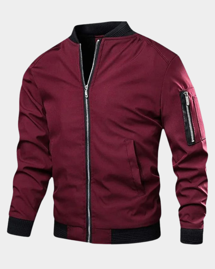 Veste Bomber Homme | Style Sportif & Pratique Poche sur la Manche