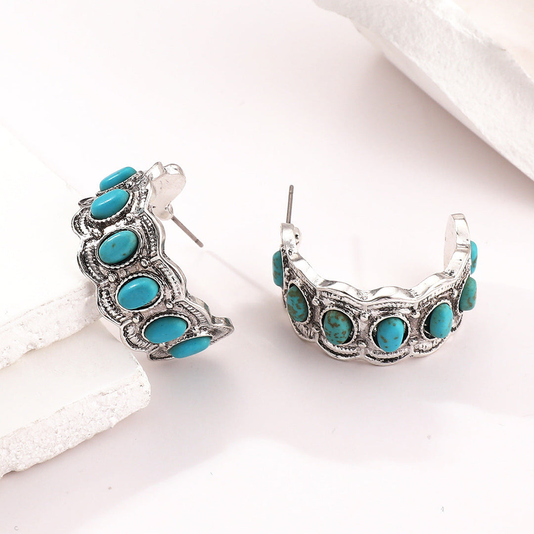 Boucles d'oreilles Azurella littoral | Or blanc