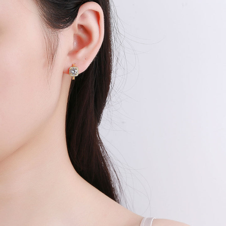 Boucles d'oreilles élégance Quadratique | Or