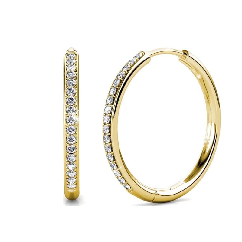 Boucles d'oreilles Sorel pavées | Or