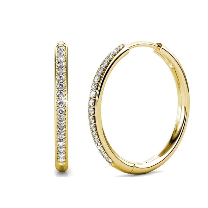 Boucles d'oreilles Sorel pavées | Or