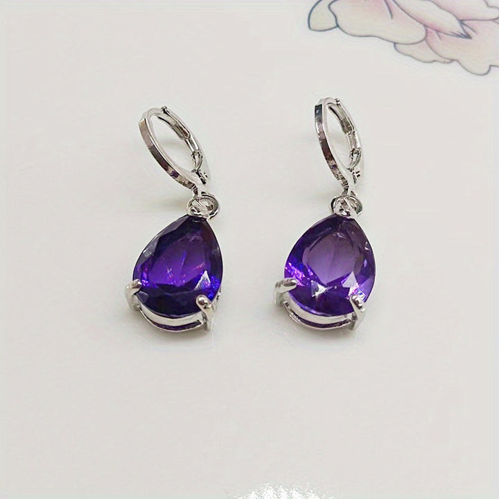 Boucles d'oreilles Tania améthyste | Or