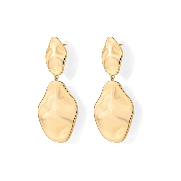 Boucles d'oreilles vague ondulée | Or