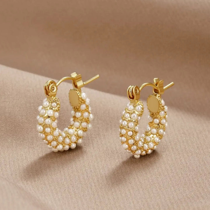 Boucles d'oreilles avec perles | Or