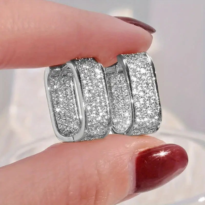 Boucles d'oreilles en cristal luxueuses | Or