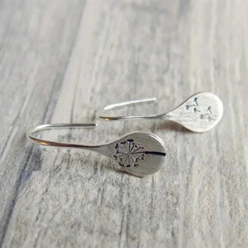 Boucles d'oreilles en dentelle | Or blanc