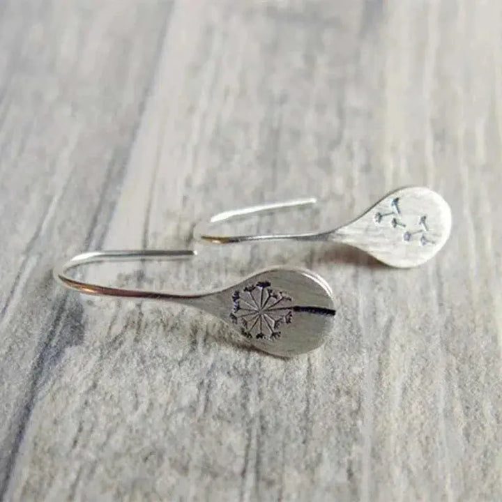 Boucles d'oreilles en dentelle | Or blanc