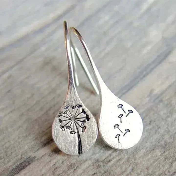 Boucles d'oreilles en dentelle | Or blanc