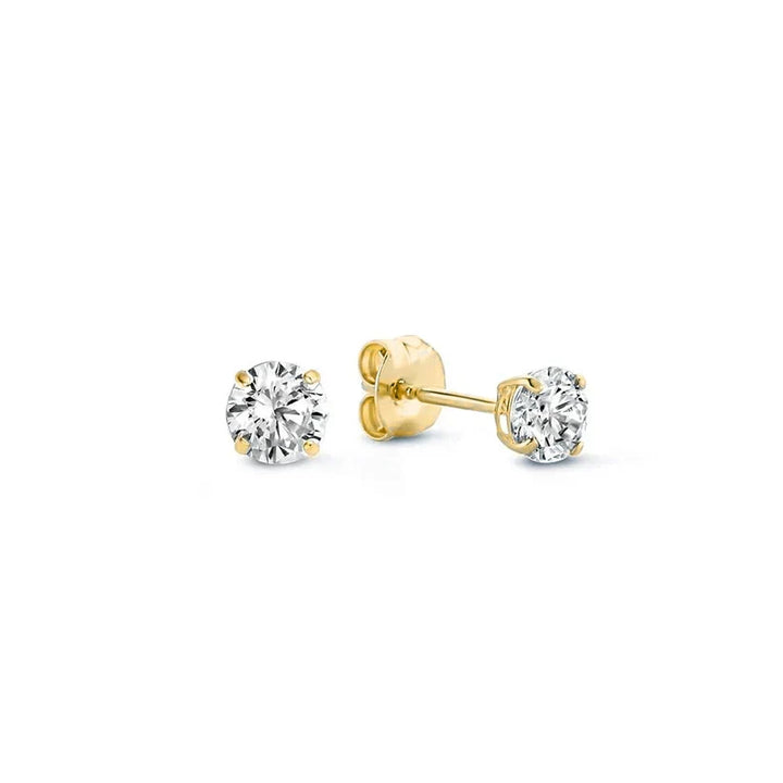 Boucles d'oreilles en pierre larmes de lune | Or blanc
