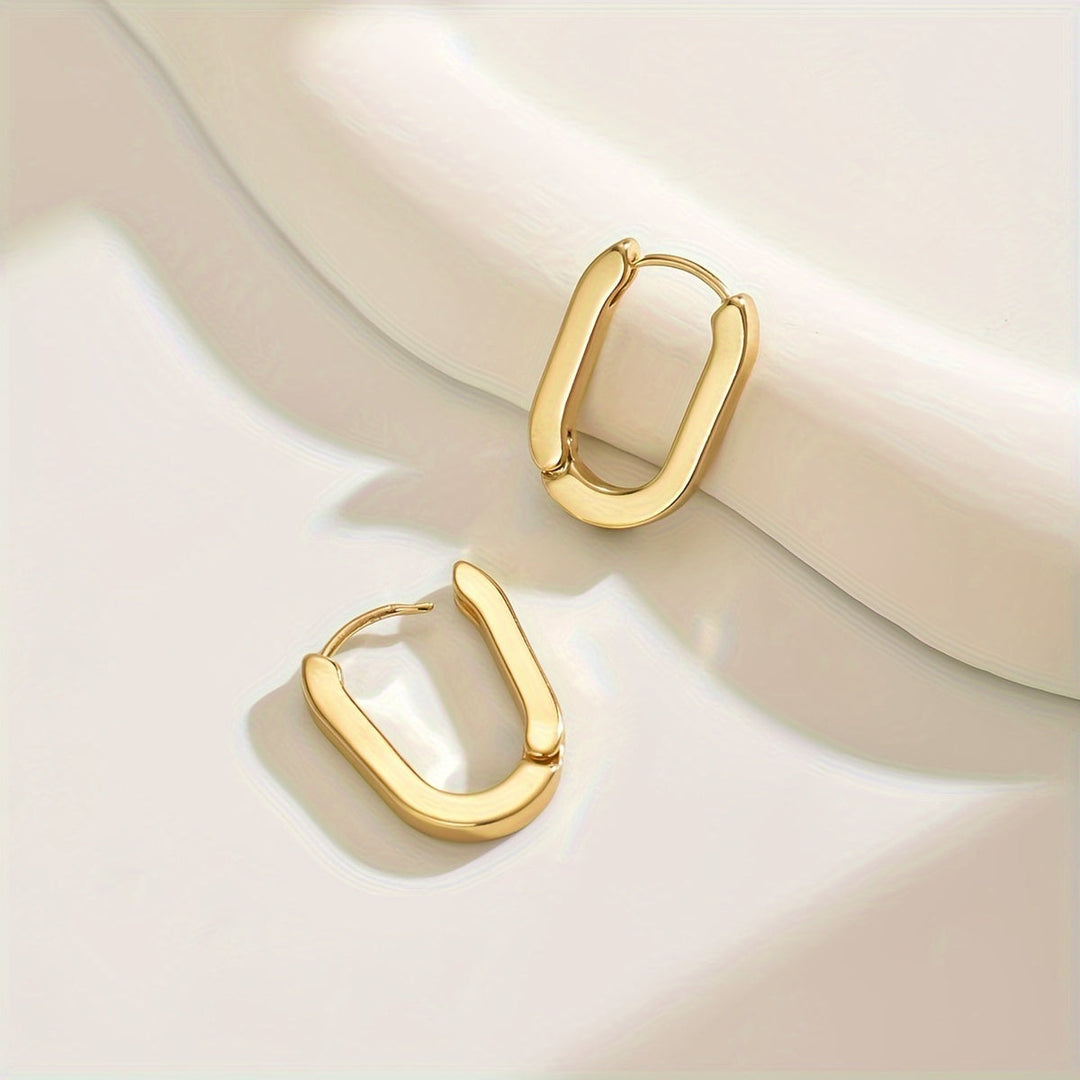 Boucles d'oreilles géométriques élégantes | Or