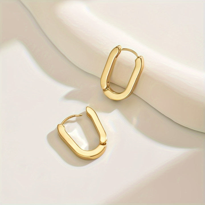 Boucles d'oreilles géométriques élégantes | Or