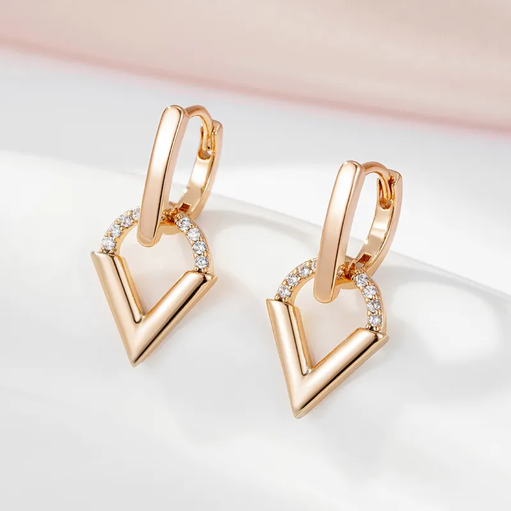 Boucles d'oreilles triangulaires | Or